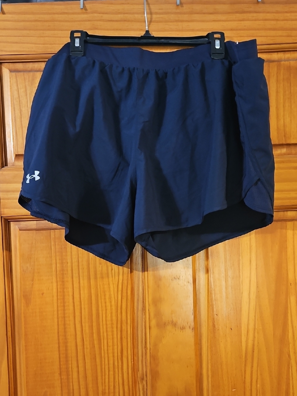 Under Armour Navy Athletic Running Shorts with Inner Liner